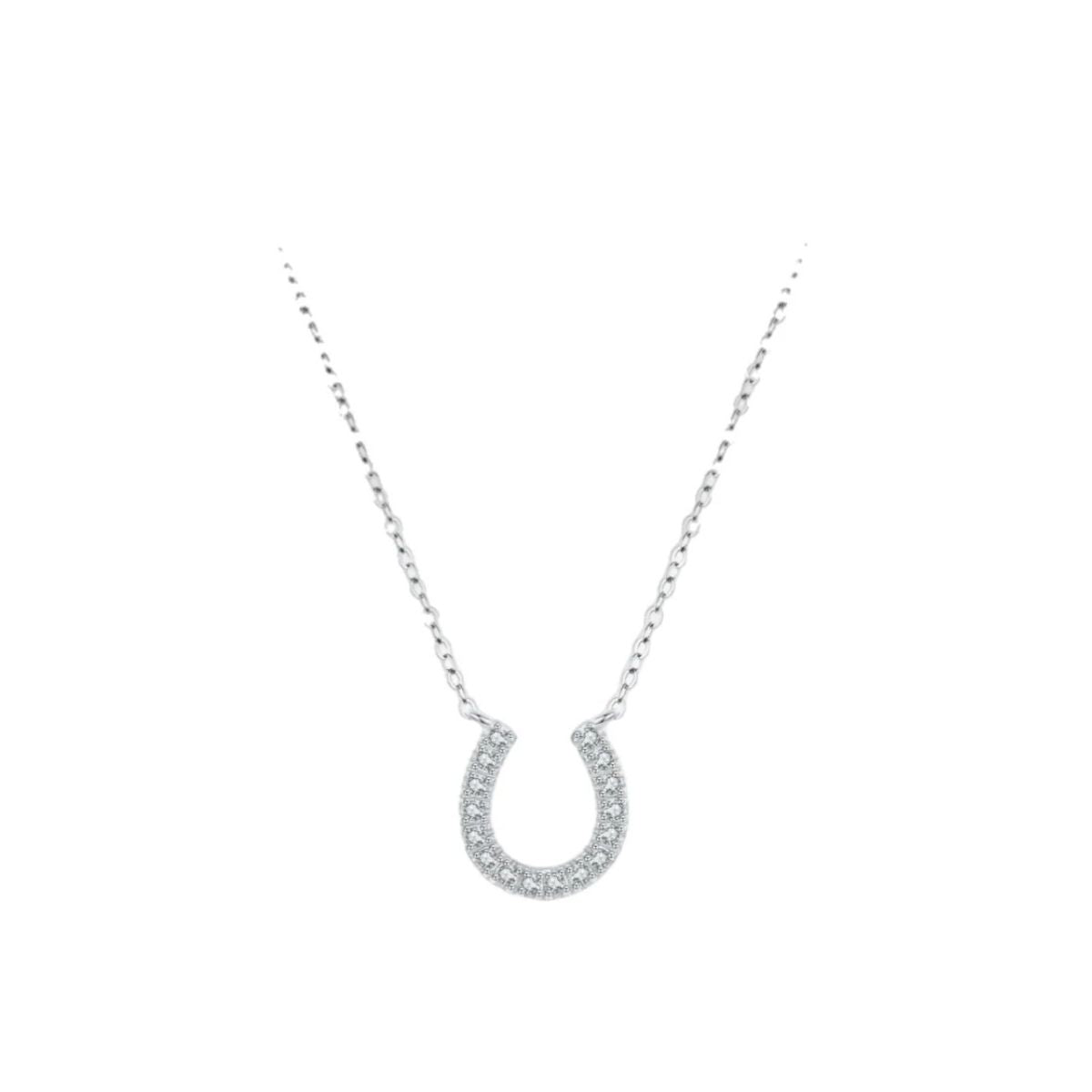 Lucky Horseshoe Sparkle Necklace
