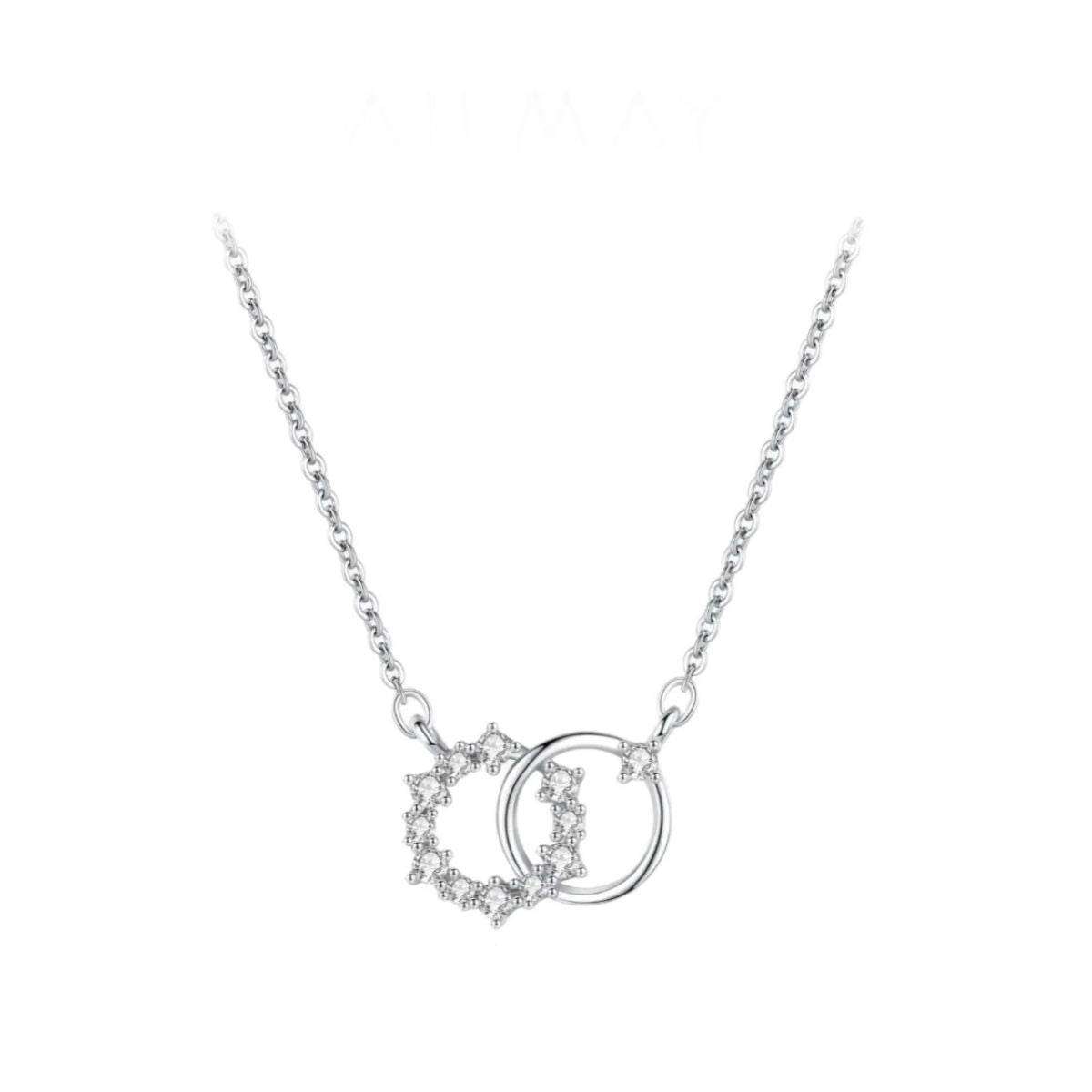 Linked Circles Sparkle Necklace