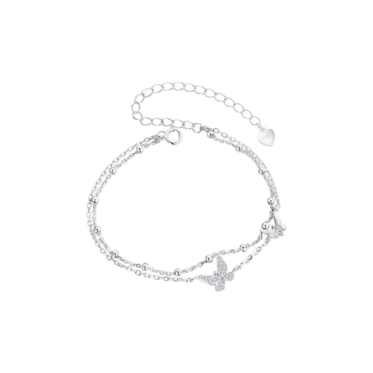 Layered Butterfly Glow Bracelet
