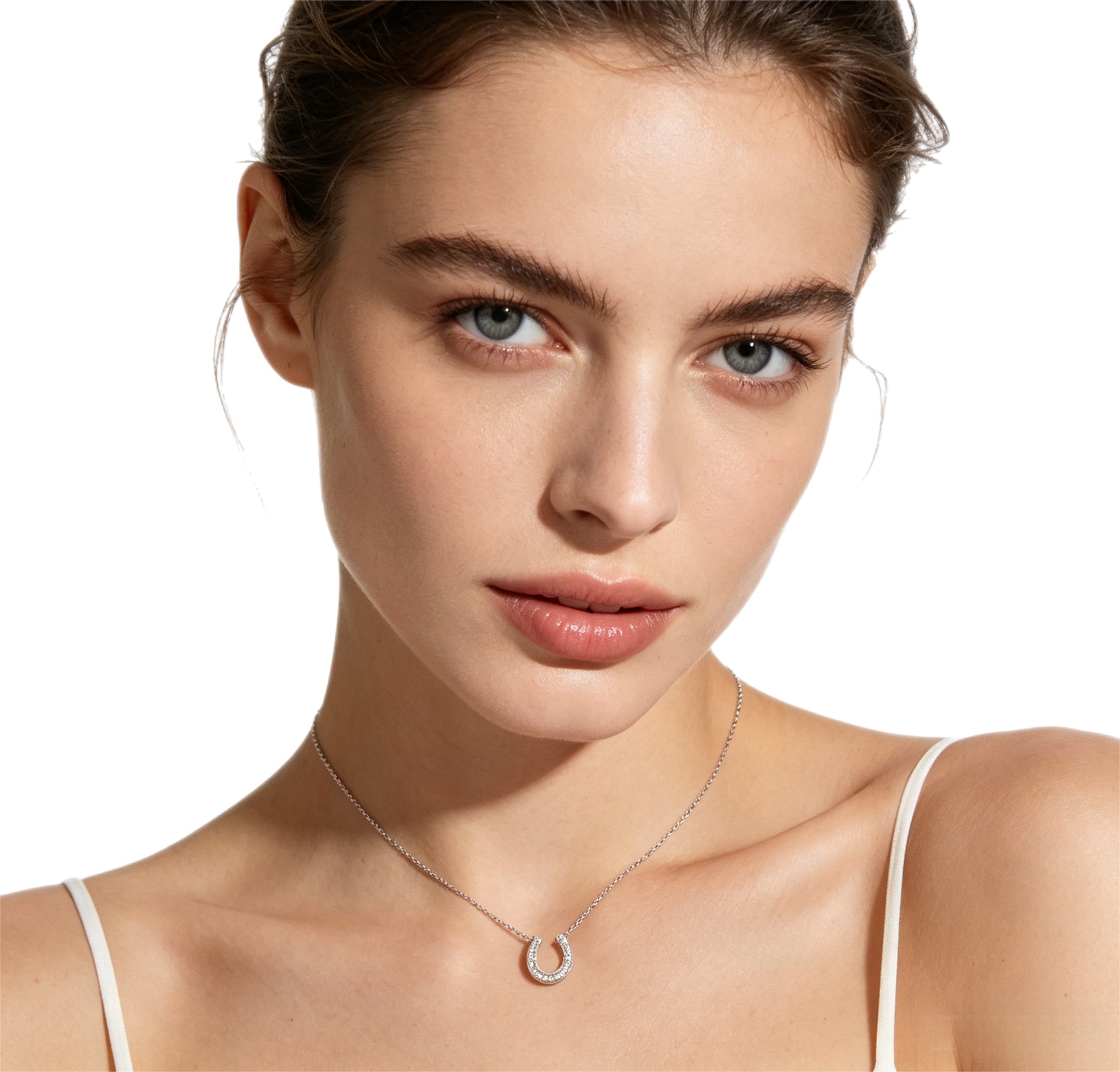 Lucky Horseshoe Sparkle Necklace