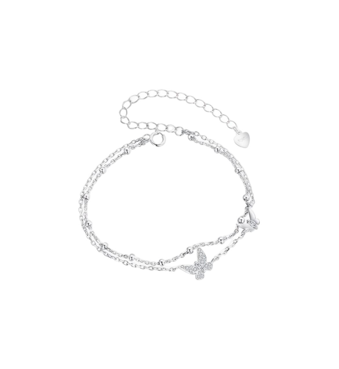 Layered Butterfly Glow Bracelet