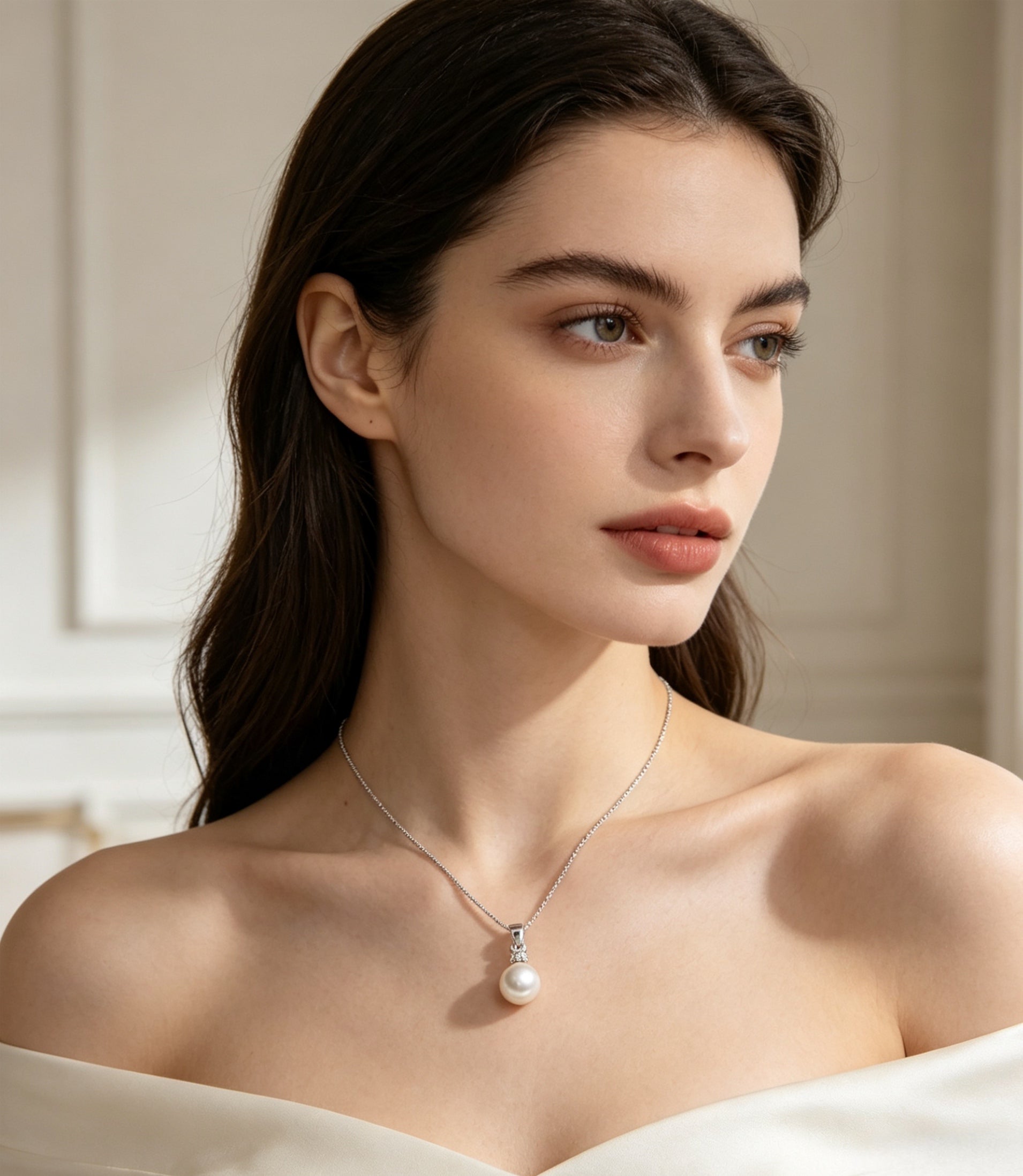 Classic Pearl Drop Necklace