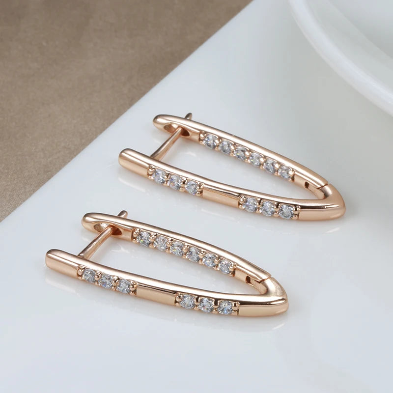 Rose Gold Color Earrings