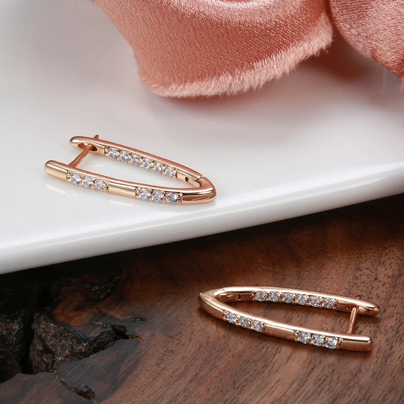 Rose Gold Color Earrings