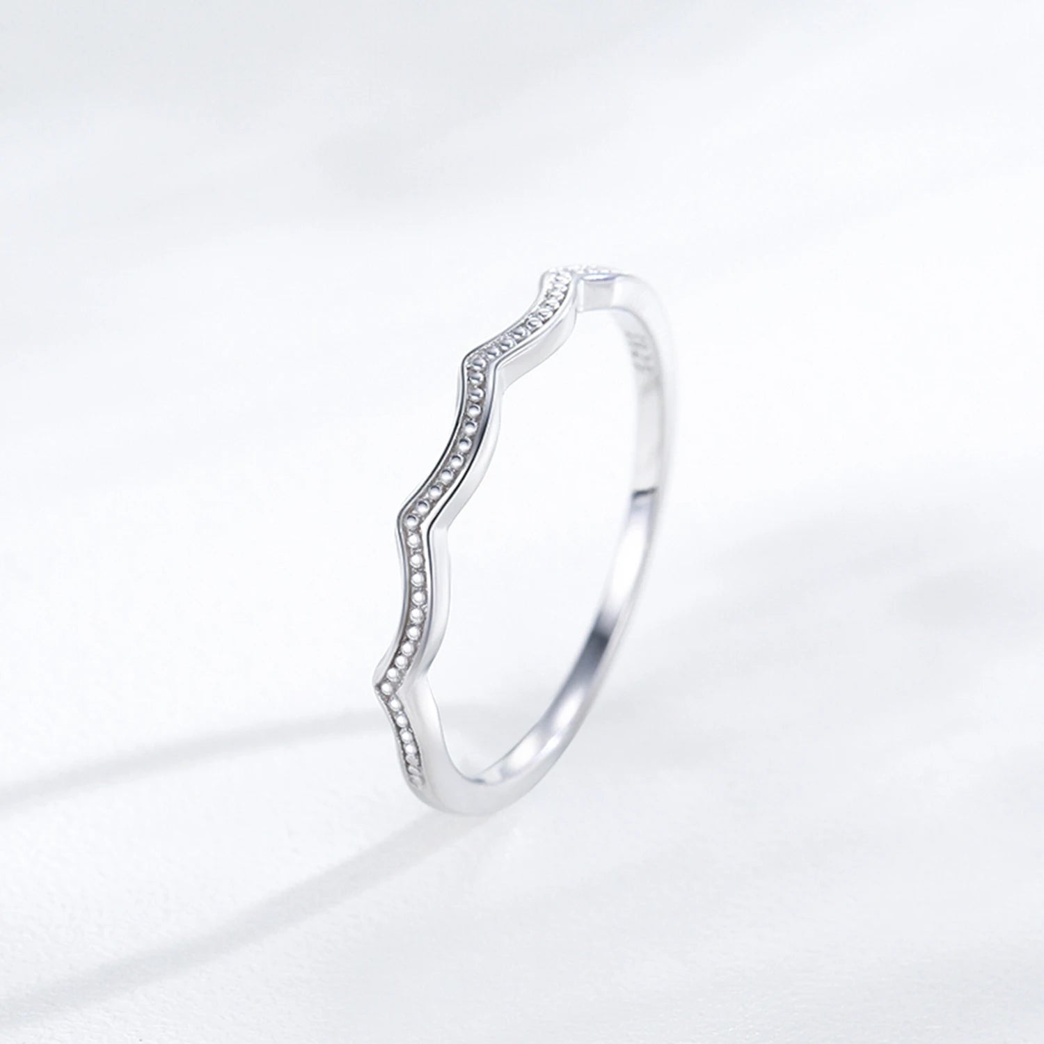 925 Sterling Silver Wave Stacking Rings