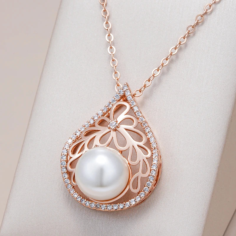 Luxury Pearl Big Pendant Necklace