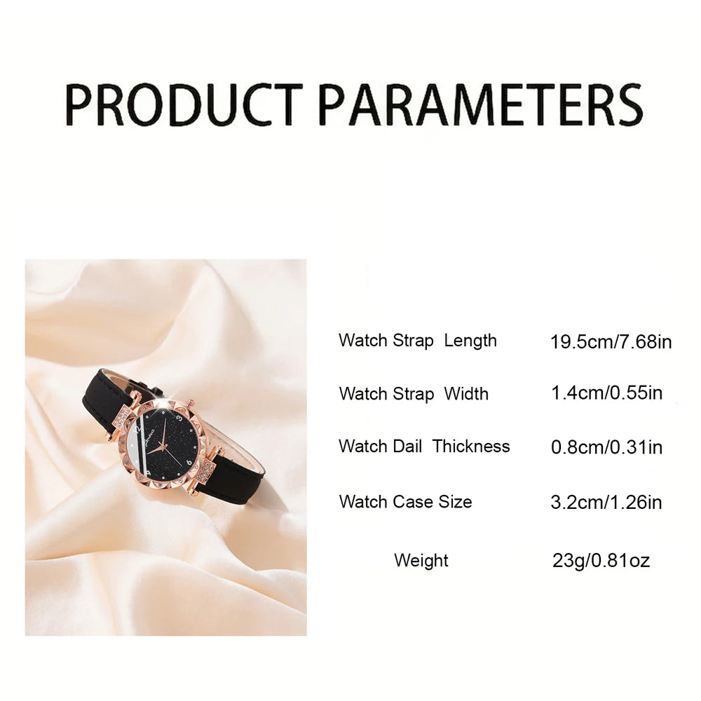 Womens Watches 5Pcs Set