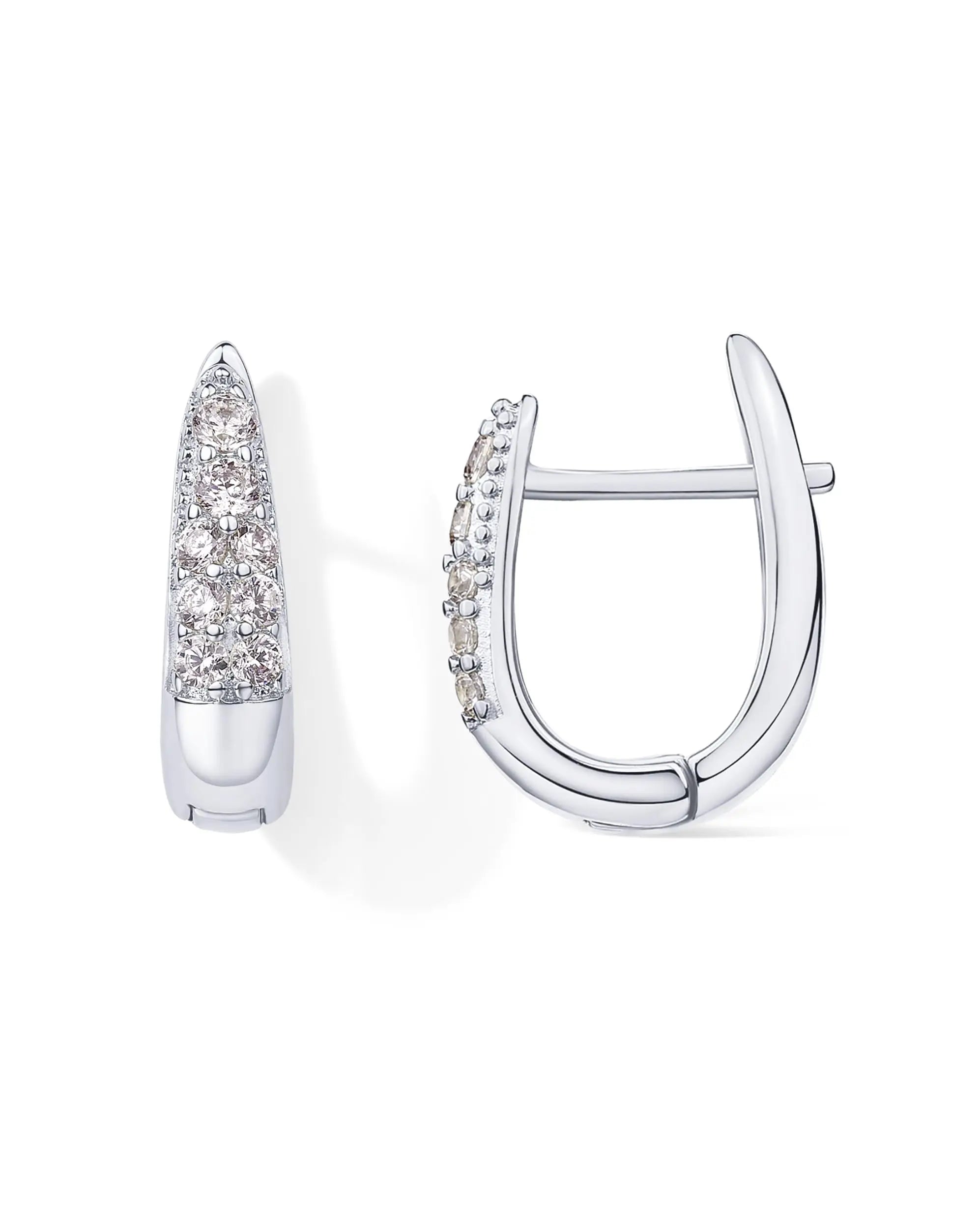 18K Gold Plated U Shaped Hoop Earrings