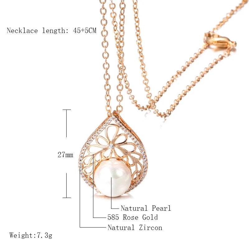 Luxury Pearl Big Pendant Necklace