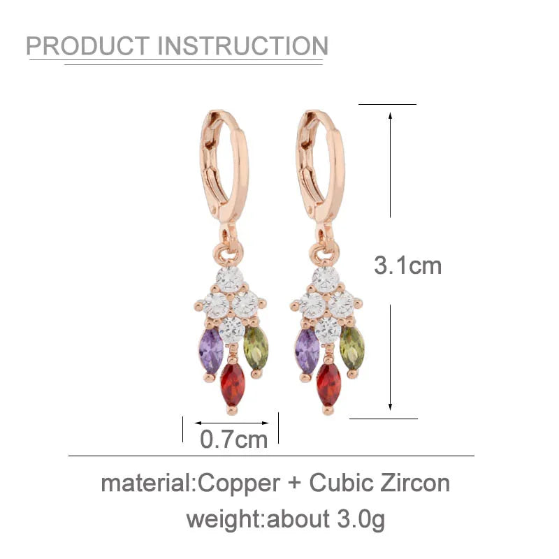 High Quality Rose Gold Color Jewelry Set