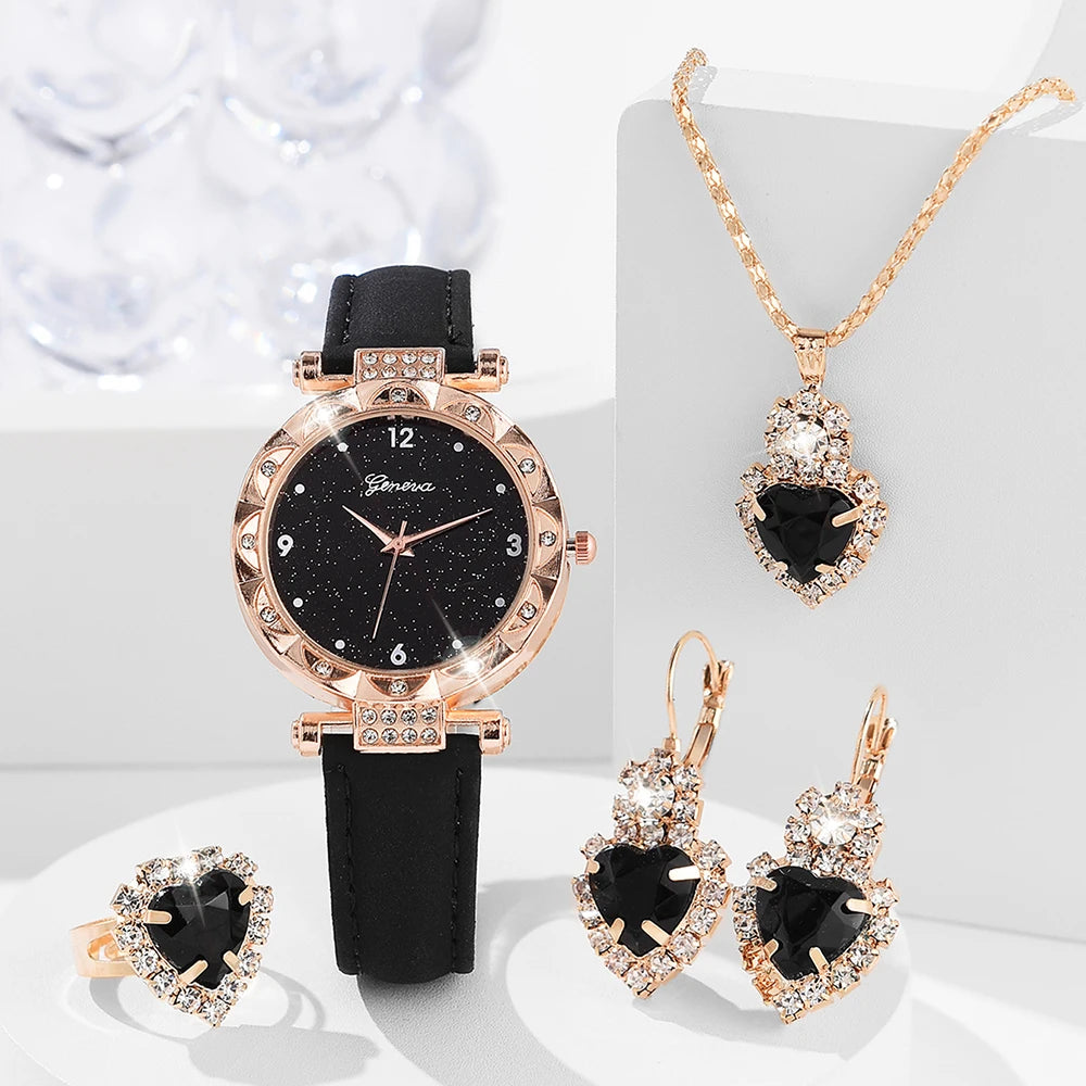 Womens Watches 5Pcs Set