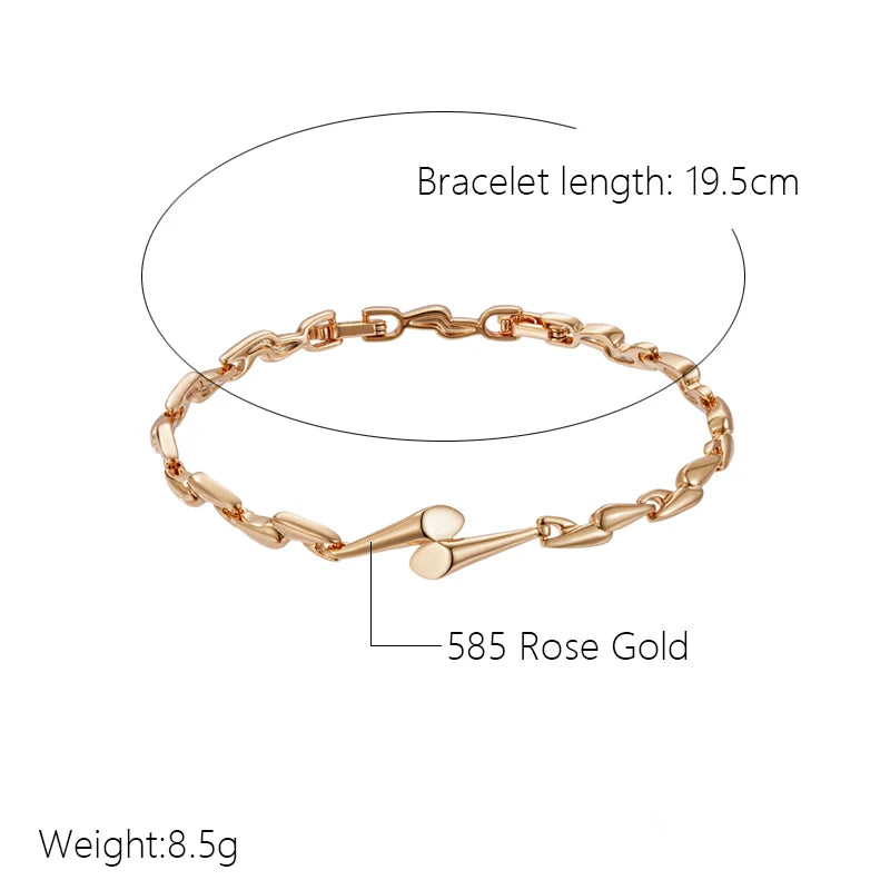 Rose Gold Color Geometry Bracelet