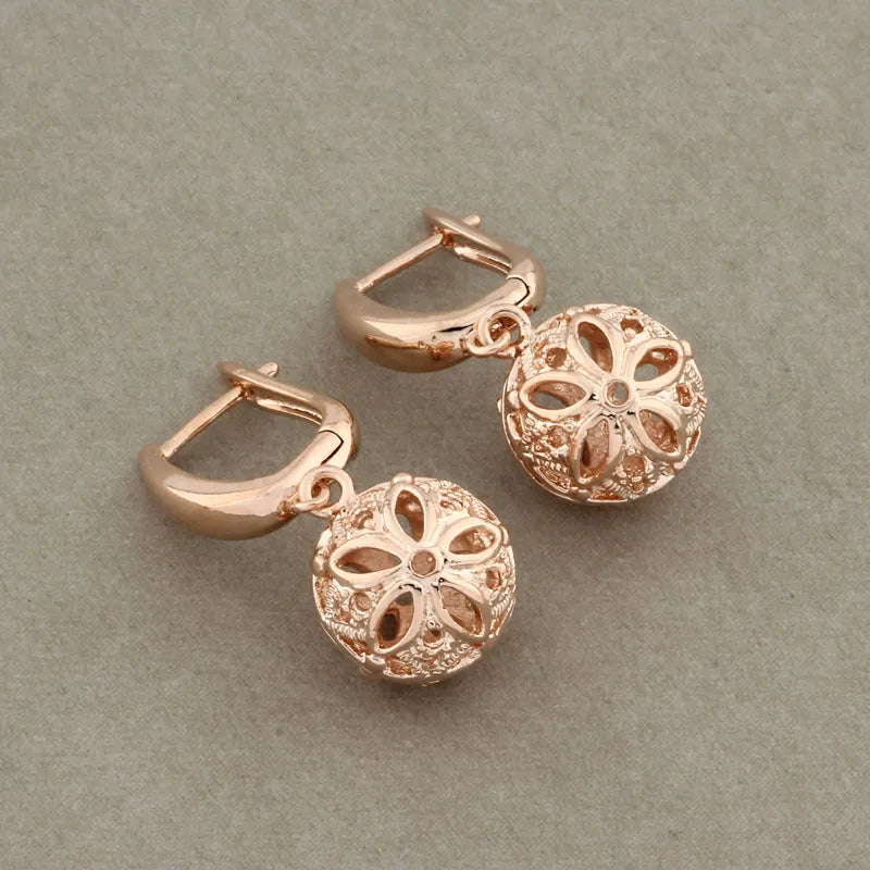 Classic 585 Rose Gold Color Jewelry Set