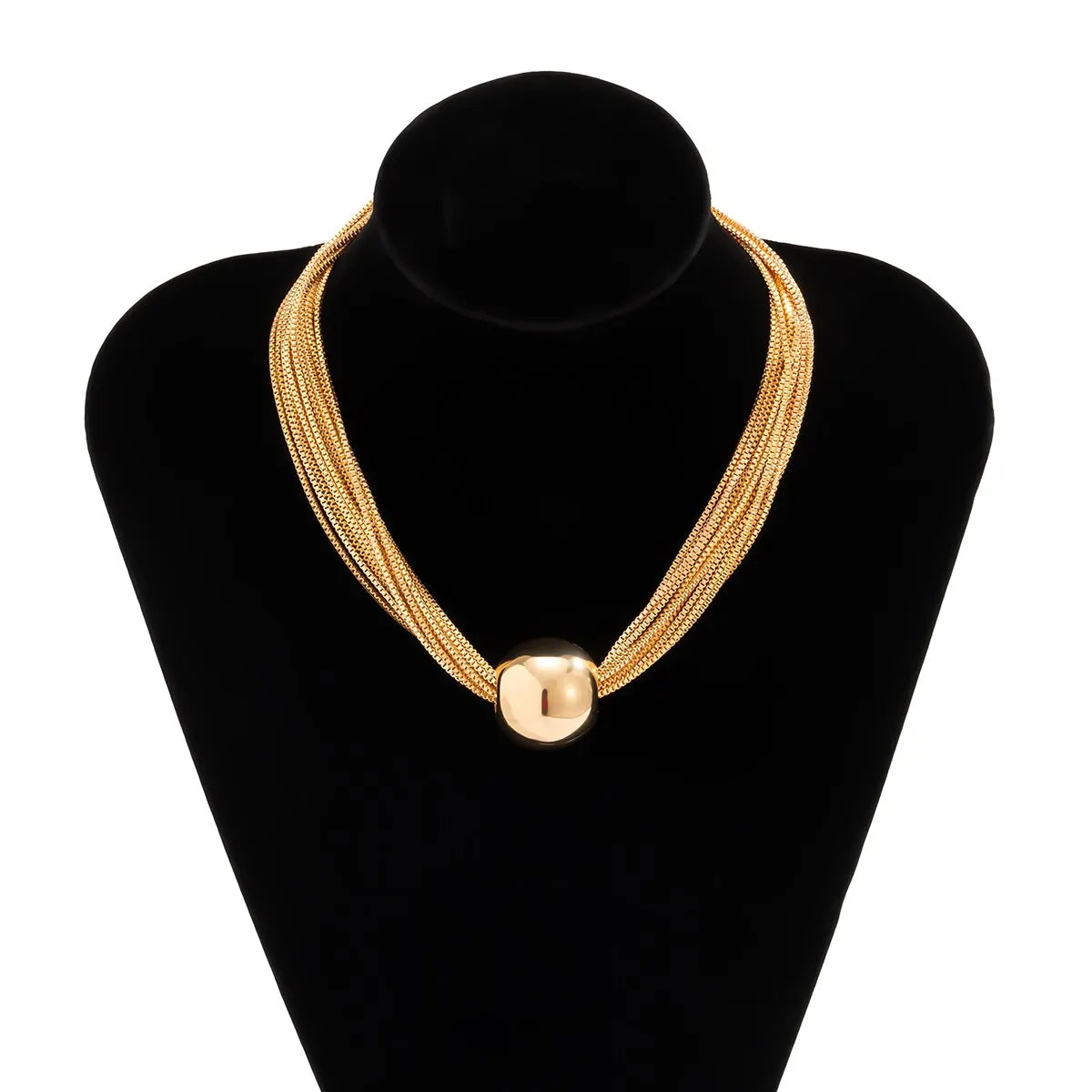 Exaggerated Twisted Chunky Chain Necklace