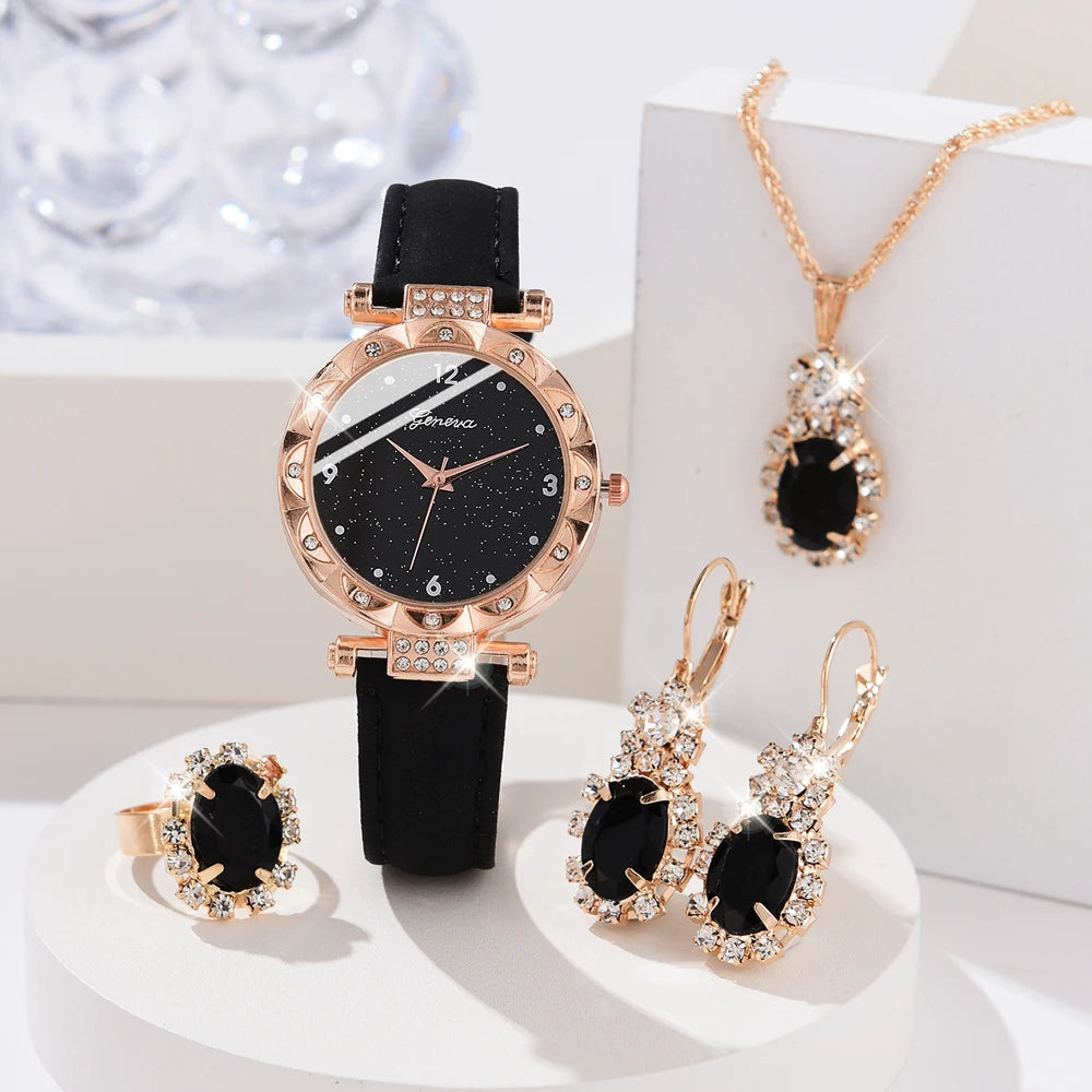 Womens Watches 5Pcs Set