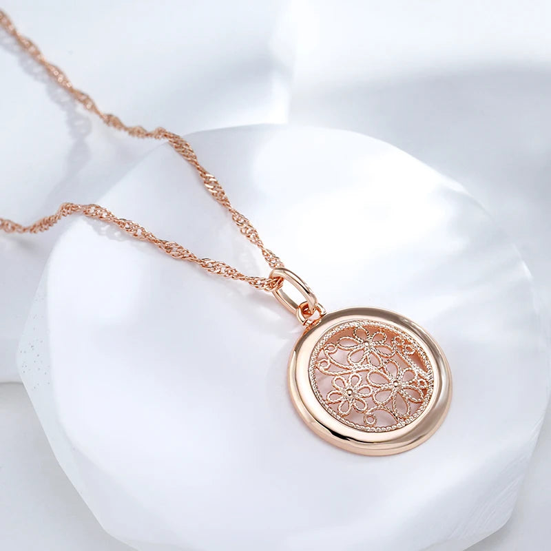 Luxury 585 Rose Gold Color Boho Necklace