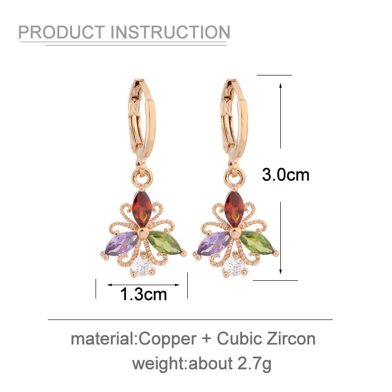 High Quality Rose Gold Color Jewelry Set